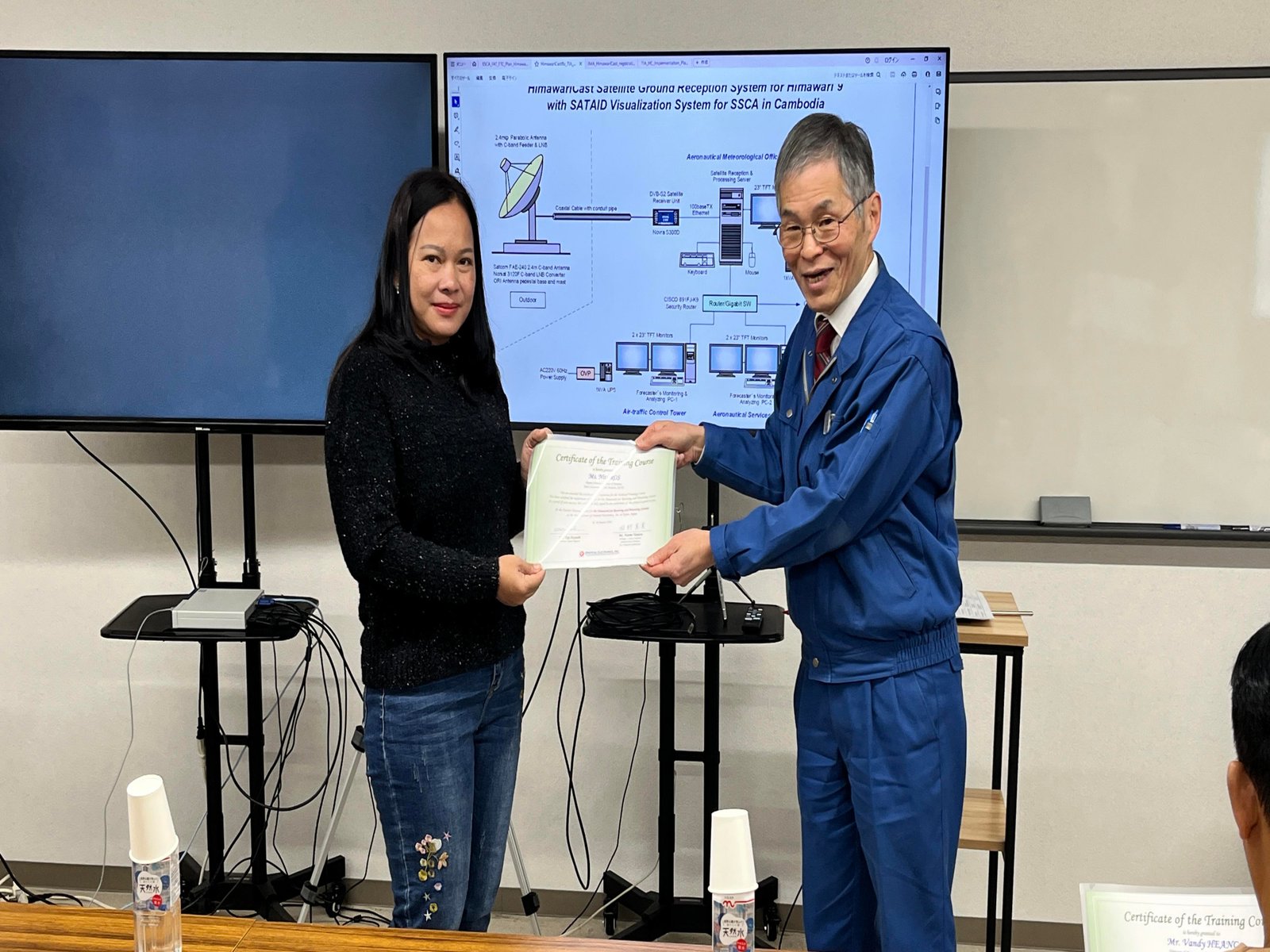 សកម្មភាពចុះសិក្សា និងធ្វើ FAT ស្តីពីឧបករណ៍ HimawariCast Satellite ដោយផ្ទាល់នៅក្រុមហ៊ុនផលិត Oriental Electronics, Inc. Image 238