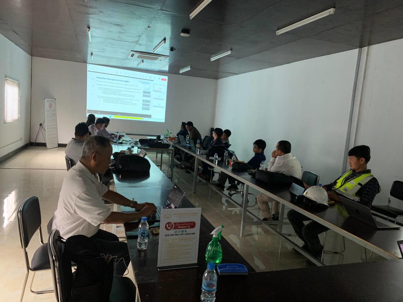 សកម្មភាពបណ្តុះបណ្តាល និងធ្វើ SAT ស្តីពីឧបករណ៍D-ATIS នៅអាកាសយានដ្ឋានអន្តរជាតិតេជោ Image 189