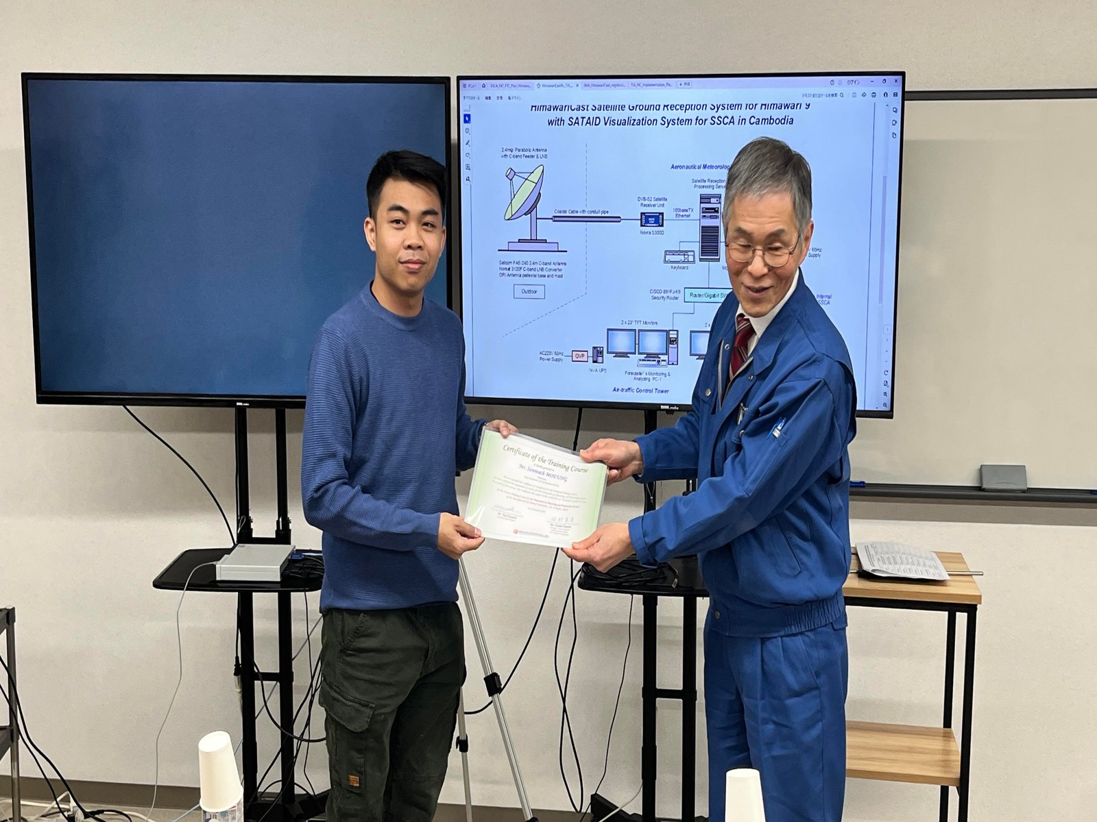 សកម្មភាពចុះសិក្សា និងធ្វើ FAT ស្តីពីឧបករណ៍ HimawariCast Satellite ដោយផ្ទាល់នៅក្រុមហ៊ុនផលិត Oriental Electronics, Inc. Image 241