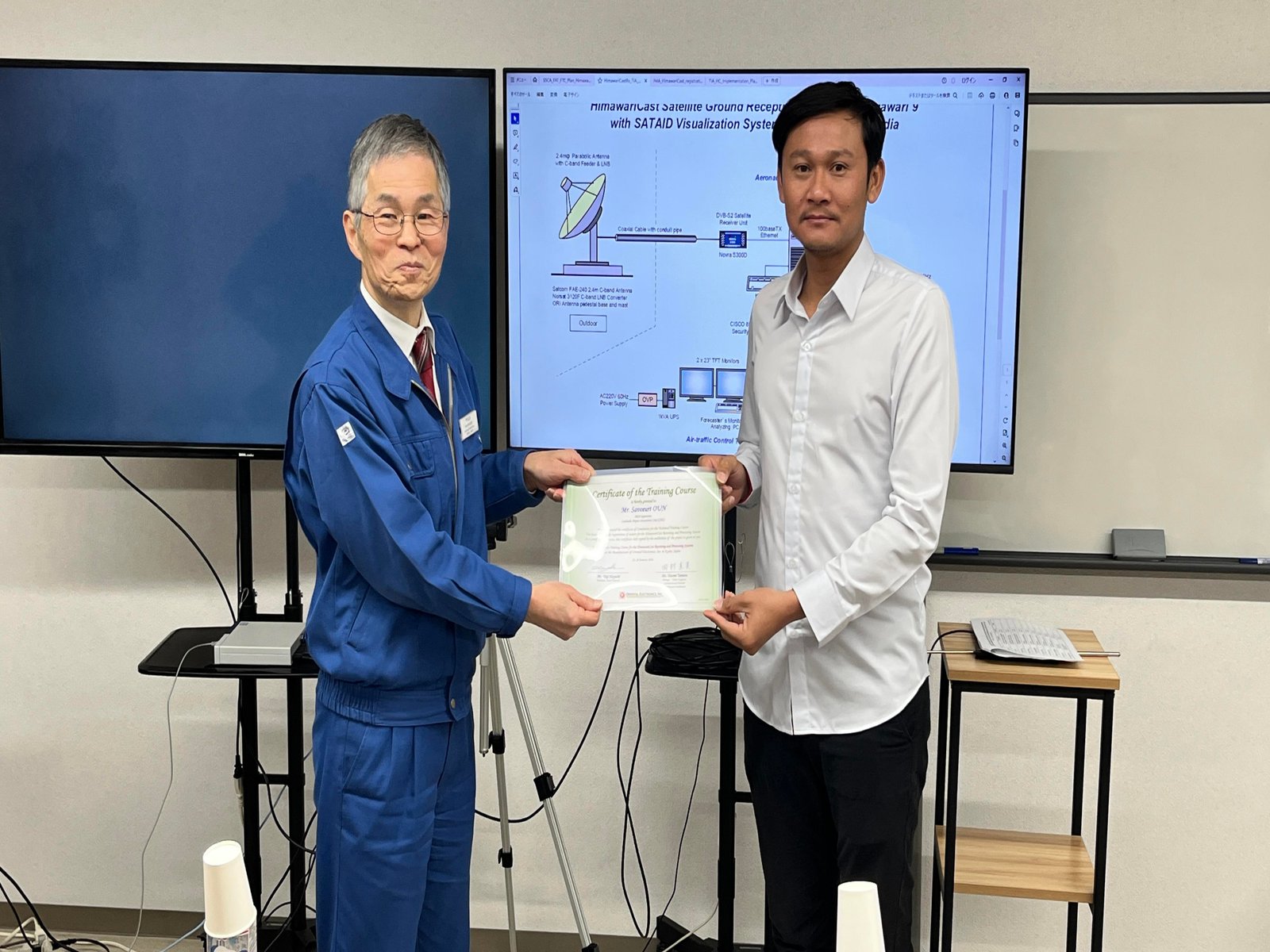 សកម្មភាពចុះសិក្សា និងធ្វើ FAT ស្តីពីឧបករណ៍ HimawariCast Satellite ដោយផ្ទាល់នៅក្រុមហ៊ុនផលិត Oriental Electronics, Inc. Image 242