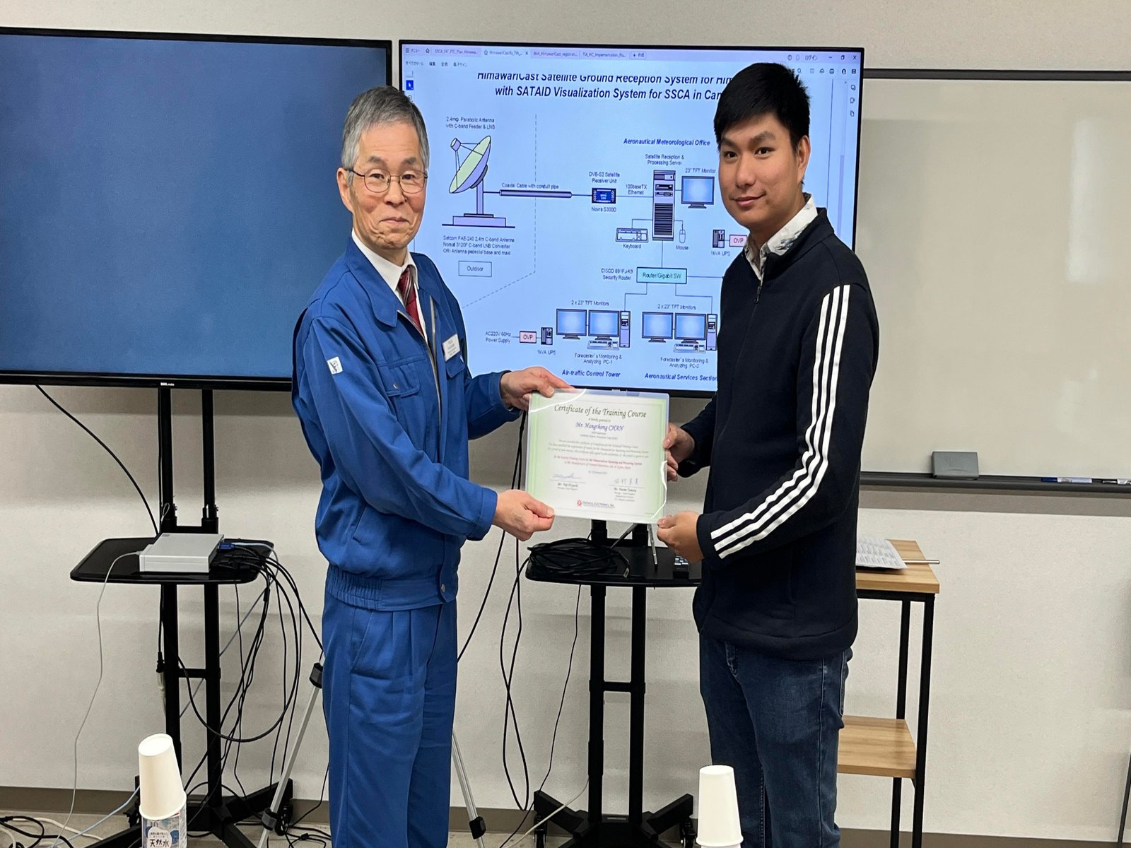 សកម្មភាពចុះសិក្សា និងធ្វើ FAT ស្តីពីឧបករណ៍ HimawariCast Satellite ដោយផ្ទាល់នៅក្រុមហ៊ុនផលិត Oriental Electronics, Inc. Image 243