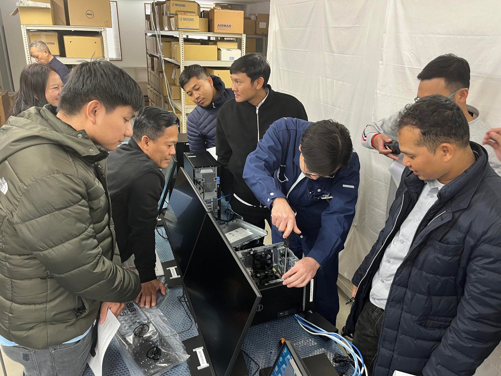 សកម្មភាពចុះសិក្សា និងធ្វើ FAT ស្តីពីឧបករណ៍ HimawariCast Satellite ដោយផ្ទាល់នៅក្រុមហ៊ុនផលិត Oriental Electronics, Inc. Image 252