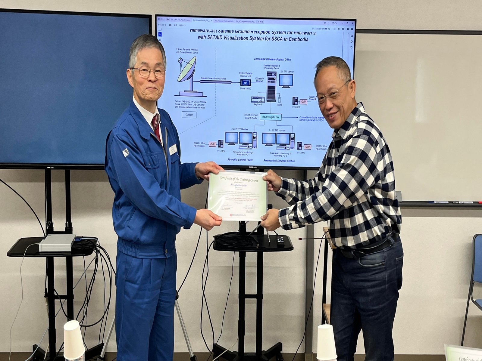 សកម្មភាពចុះសិក្សា និងធ្វើ FAT ស្តីពីឧបករណ៍ HimawariCast Satellite ដោយផ្ទាល់នៅក្រុមហ៊ុនផលិត Oriental Electronics, Inc. Image 244